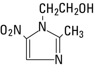 Structural Formula of Metronidazole, USP