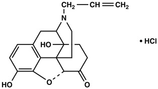 structural formula naloxone hydrochloride